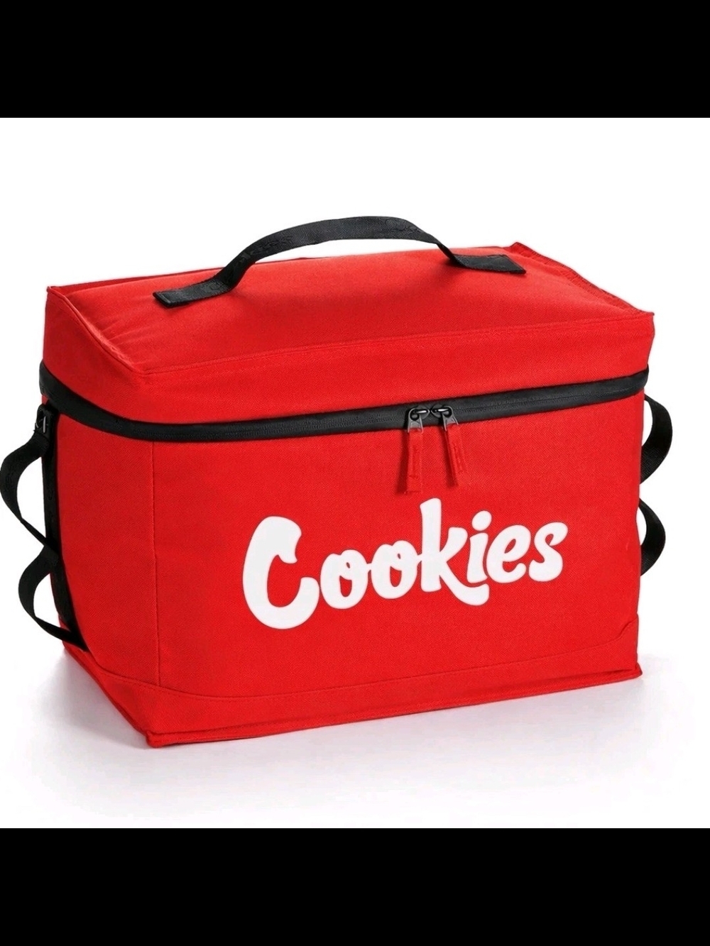 Cookies SF Arctic Cooler L Red Insulated Travel Tote 15" x 11.5" NWT